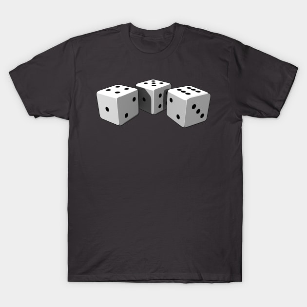 Lucky Dice T-Shirt by cinqrouge